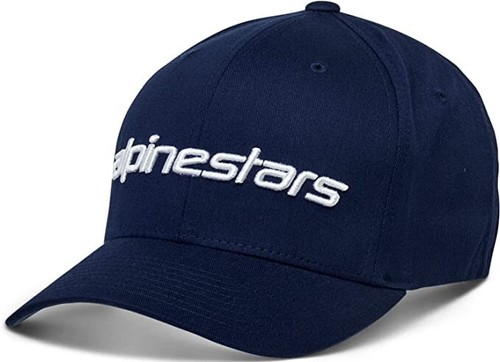Alpinestars Unisex Linear Hat Baseball Cap - Navy / White - L/XL - Picture 3 of 3