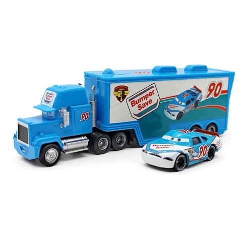 Disney Pixar Cars 3 Mack Lightning McQueen Chick Hick Hauler 1:55 Diecast Toy - Picture 132 of 173