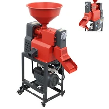 Rice Milling Peeling Machine Rice Threshing Rice Hulling 130-170KG/H 220V 1.8KW