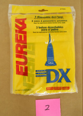 Genuine Eureka Pack of 3 Style DX Vacuum Cleaner Bags New #61525