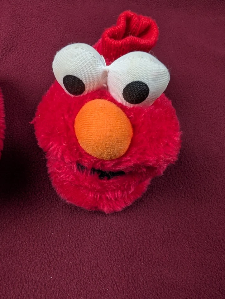 Elmo Slipper Sesame Street sock shoes cute size 5 (5-6) kids toddler - Image 4 of 4