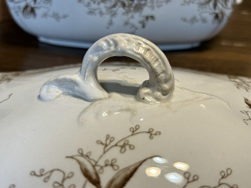 Alfred MEAKIN WESTMEATH Transferware Covered Vegetable Dish Casserole w Lid - Picture 12 of 24