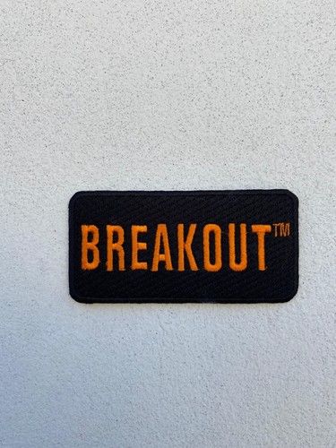 Harley-Davidson 4 in Embroidered Breakout Emblem Sew-On Patch - Black/Orange - Picture 1 of 2