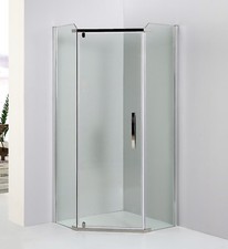 Neu 8 mm. ESG Duschkabine Dusche Duschabtrennung Kabine Duschwand Bad  Z 90 cm.