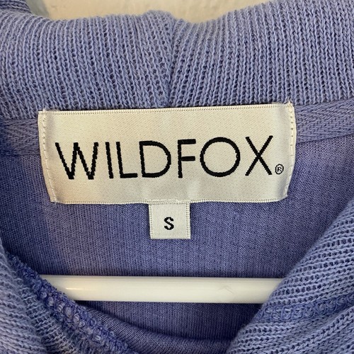 Nordstrom Wildfox Trenton Crop Hoodie In Periwinkle Blue Size Small MSRP $118 - Picture 8 of 11