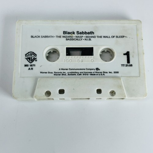 Black Sabbath Self Titled Cassette Tape Ozzy Heavy Metal 1970 M51871 - Picture 2 of 9