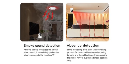 VSTARCAM 4MP 5G Smoke sound detection Camera 2-way talk HD Dual Band WIFI - Picture 8 of 9