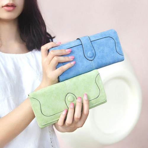 Portatarjetas Cartera para Mujer Dama Cuero Largo Bolso sin asas Teléfono Celular Cartera Bolso de mano - Imagen 12 de 23