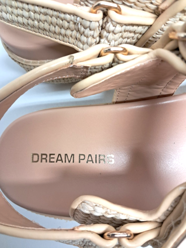 Dream Pairs Women Wedge Platform Sandals Ivory Size US 8 China - Picture 15 of 24