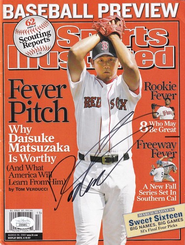 Daisuke Matsuzaka 松坂 大輔 Sports Illustrated SIGNED JSA COA Boston Red Sox - Picture 2 of 3