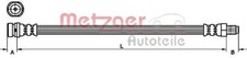 METZGER Bremsschlauch Für FORD Tourneo Connect Transit 02-13 4510813