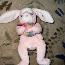 TY Beanie Baby - EGGERTON the Pink Bunny (8.5 inch) Stuffed Animal Toy with tags