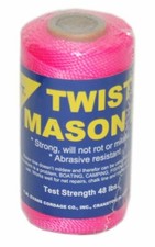 T.W. Evans Cordage #18 x 1100 ft Twisted Nylon Mason Line in Pink (NEW)