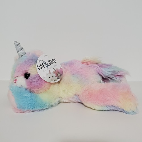 Kellytoy Caticorn 12 Inch Rainbow Plush Stuffed Animal
