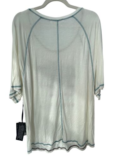 Cowgirl Tuff Co Studded Buffalo Print Raglan T Shirt Womens Large Oversized NEW - Picture 2 of 10