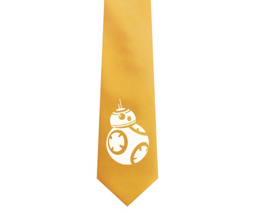 Star Wars BB8 Men Woven Skinny Groom 2.5" Party Tie Necktie Cufflink Cuff Link - Picture 21 of 29