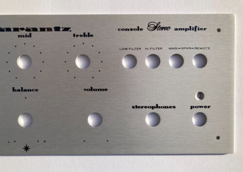 ¡Nuevo! Placa frontal del panel frontal del receptor Marantz 1060 (placa frontal) ¡ANODIZADO PLATEADO!! - Imagen 10 de 14
