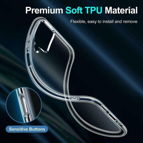 Clear Case For Samsung Galaxy A12 A10S A11 A21S A51 A71 Silicone Gel Phone Cover - Picture 4 of 38