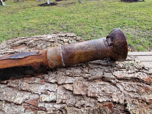 Accesorios Segunda Guerra Mundial Panzerfaust piezas del búnker alemán reliquia rara. - Imagen 2 de 20