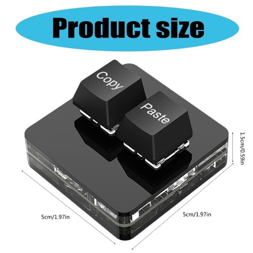 Customizable 2Key Mechanical Keypad with USB C Backlights for Gaming and - Picture 8 of 14