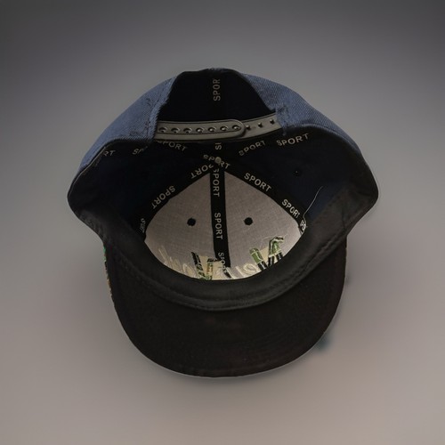 NY New York Yankees Navy/Camo Lettering Baseball Hat Cap SnapBack Camouflage New - Picture 4 of 5