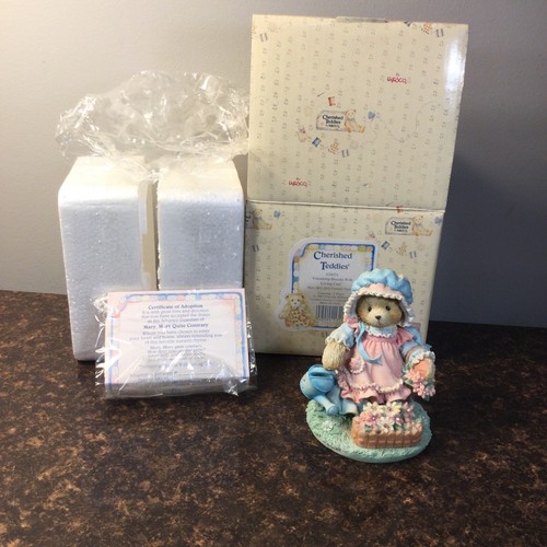Enesco Cherished Teddies  # 626074 FRIENDSHIP BLOOMS WITH LOVING GRACE