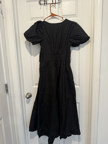 Moon River Front Bow Detail Cotton Midi Dress Size Medium. - Picture 5 of 7