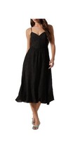 NWOT ASTR THE LABEL V NECK MIDI DRESS- BROKEN ZIPPER