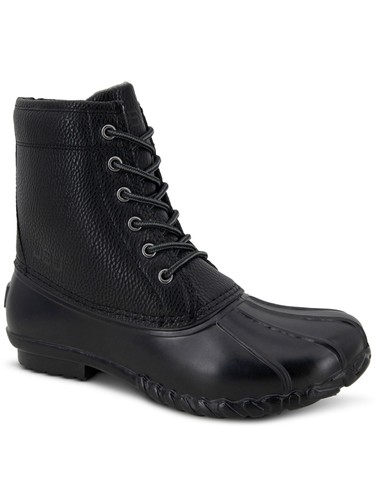 JBU BY JAMBU Herren Schwarz Wasserdicht Gepolstert Maine Runde Spitze Schnürung Ente Stiefel 8 M