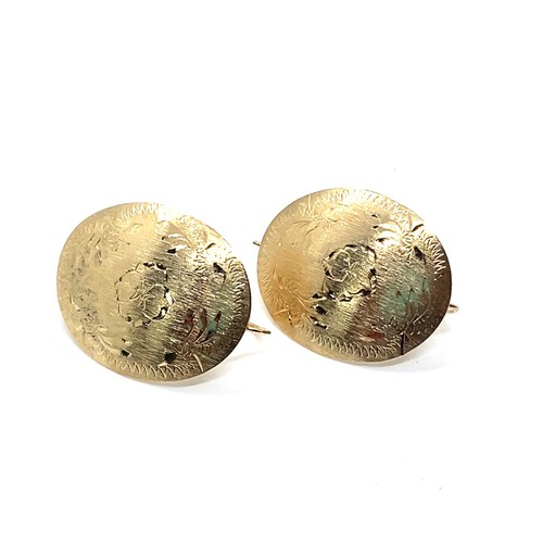 Gold Earrings 10K Yellow Gold 2.5g (EPJ024729) - Picture 6 of 7