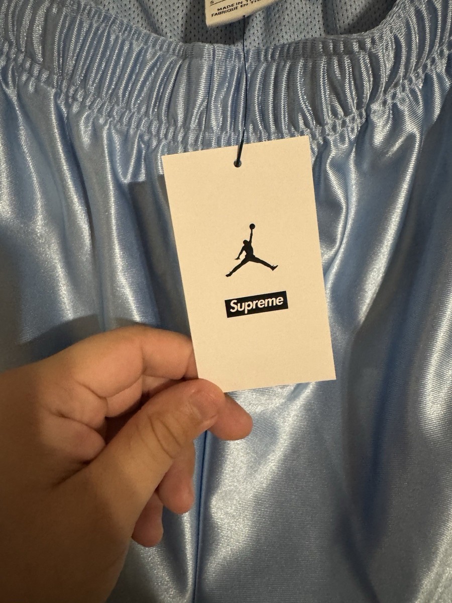 SUPREME X JORDAN WARM UP SHORT Light Blue Short Size S