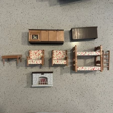 Vintage Bandai MapleTown Story Calico Critters Mixed Furniture Lot