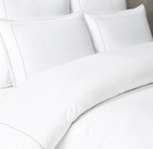 Restoration Hardware Italian  Framed Sateen KING Duvet  Mist