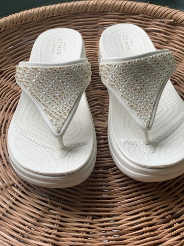 White Crocs Size 5
