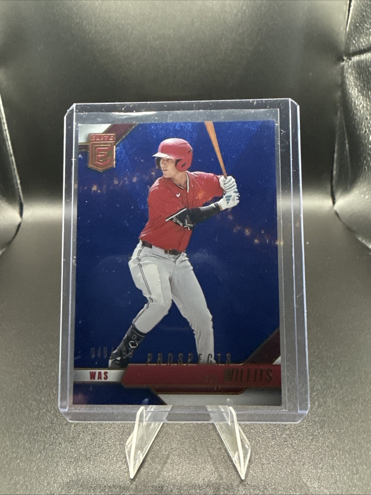 Eli Willits Rookie Prospect Blue Foil Parallel /199 Nationals 2026 Donruss Elite