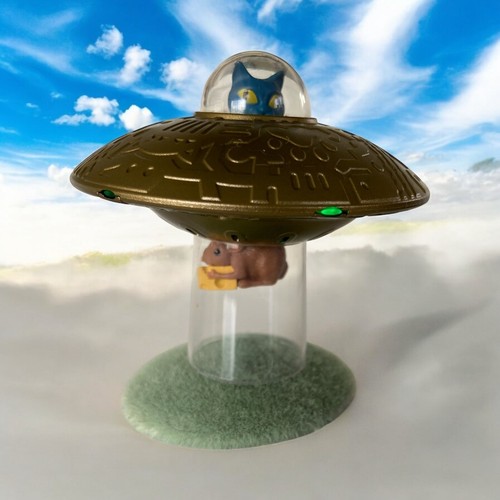 Neu im Karton Running Press UFO Katze Invasion Desktop Katzen Maus Leuchtspielzeug Geschenk RP MINIS - Bild 4 von 7