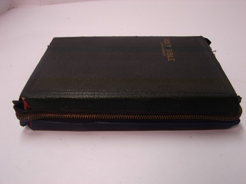 Bibel Konkordanz King James Version mit Reißverschluss ohne Schrift innen Anfang 1900 - Bild 3 von 14