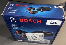 NEW BOSCH 18V GXS18V-11N25 Lithium Battery Starter Kit 2 4.0 Ah  Charger NEW