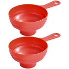 2Pcs Wide Mouth Jam Funnel Canning Funnel Oil Funnel Seasoning Funnel UK