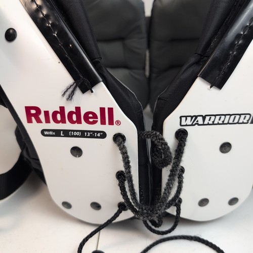 Riddell Warrior IIX Fußball SCHULTERPOLSTER GRÖSSE Jugend Large 13-14" GUC - Bild 4 von 15