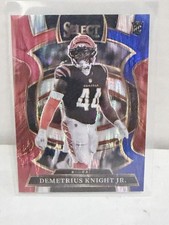 2025 Panini Select Concourse Demetrius Knight Jr. #58 Red & Blue Shock Prizm RC