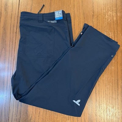 Columbia Titanium Omni-Shield Black Convertible Hiking Pants 44x30 NWT