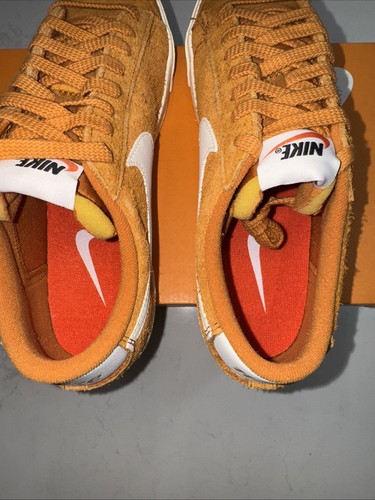 Nike Blazer Low '77 VNTG Women's Size 8.5 Orange Suede Shoes FQ8060 801 - Picture 6 of 10