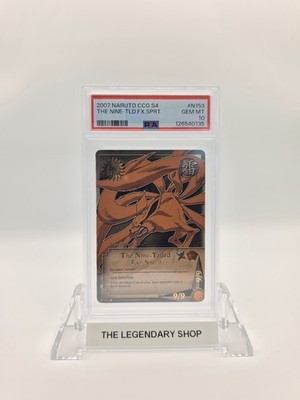 The Nine-Tailed Fox Spirit PSA 10 Gem Mint N153 (POP 3) Naruto CCG