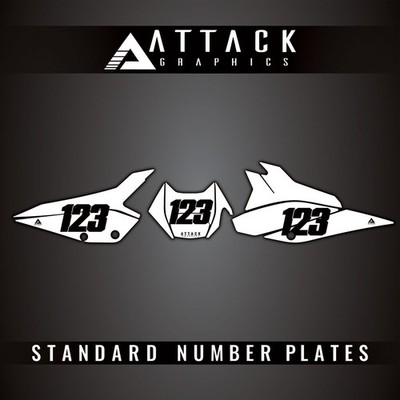Attack Graphics Number Plate Backgrounds For Beta 300 Xtrainer 2023-2026