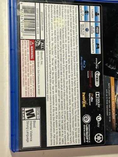 Tom Clancy's The Division PlayStation 4 2016 PS4 OHNE ANLEITUNG Guter Zustand - Bild 9 von 20