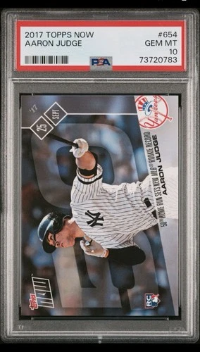 2017 Topps Now -Aaron Judge #654 /16138 (RC) PSA 10 Gem Mint NY Yankees Low Pop