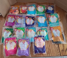 McDonalds TY Teenie Beanies Happy Meals 2000 Complete set of 18 Sealed