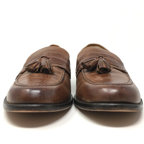 Johnston & Murphy Adler Loafers Dress Shoes Mens Size 9 Brown Leather Slip On - Picture 5 of 9
