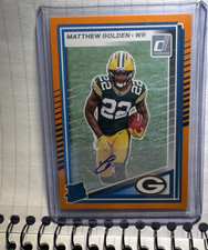 2025 Panini Donruss Matthew Golden Rated Rookie Orange Autograph #311 Packers